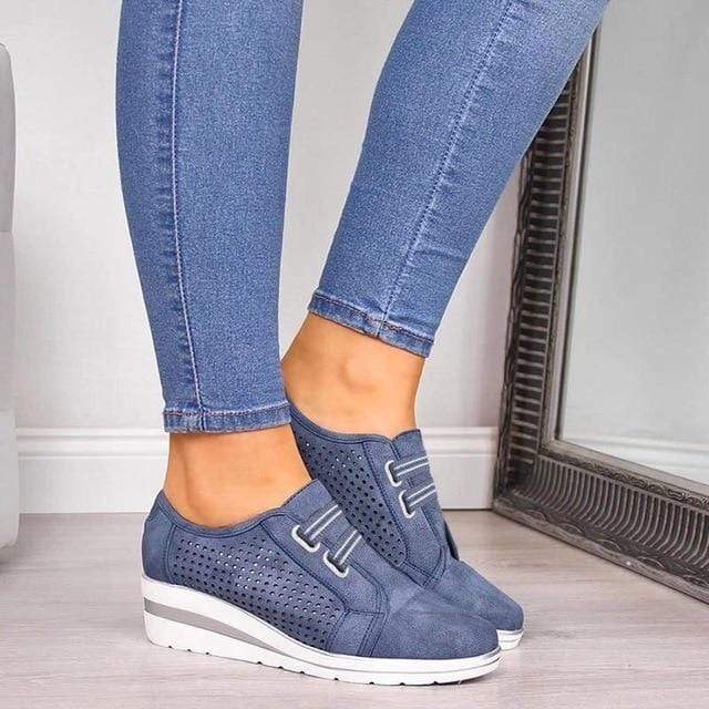 Sneakers Dames - Instap met Rits en Strass Details | Casual
