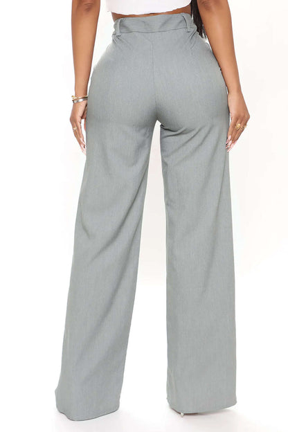 Pantalon Dames - Wijde Pijp met Hoge Taille | Elegant