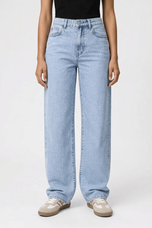 Jeans Dames - Brede benen Hoge Taille | Straight Fit