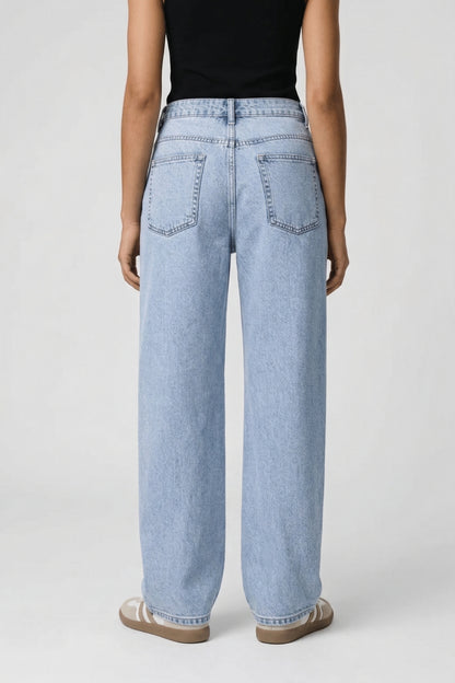 Jeans Dames - Brede benen Hoge Taille | Straight Fit