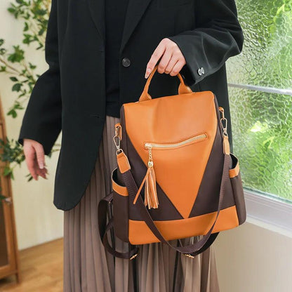 Tas Dames - Veelzijdige Rugzak met Voorvak en Kwasthanger | Casual