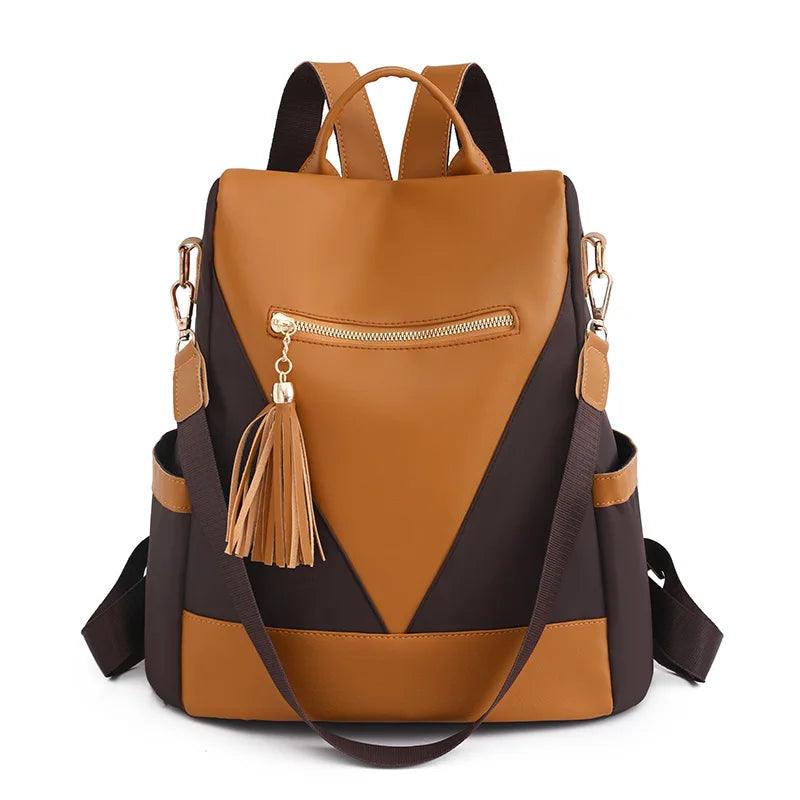 Tas Dames - Veelzijdige Rugzak met Voorvak en Kwasthanger | Casual