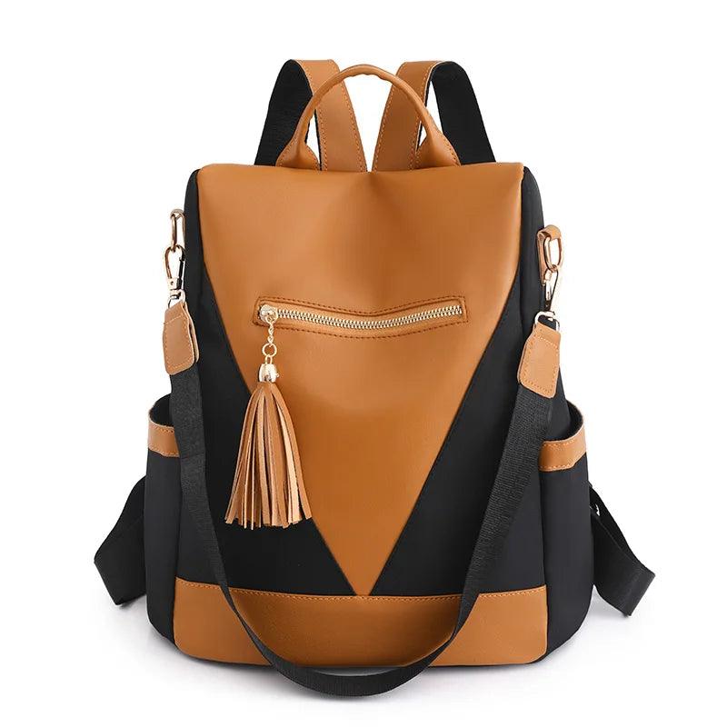 Tas Dames - Veelzijdige Rugzak met Voorvak en Kwasthanger | Casual