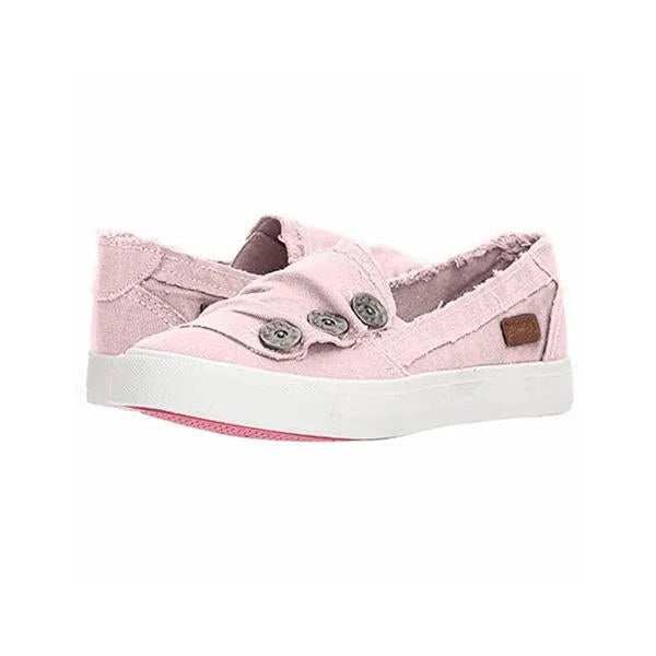 Sneakers Dames - Instap Model met Decoratieve Knopen | Casual
