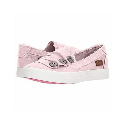 Sneakers Dames - Instap Model met Decoratieve Knopen | Casual