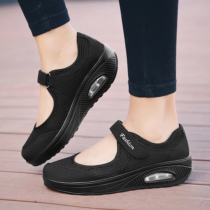 Sneakers Dames - Platform met Klittenband | Casual Comfort