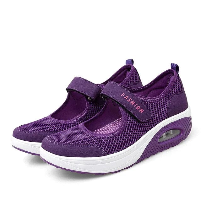 Sneakers Dames - Platform met Klittenband | Casual Comfort