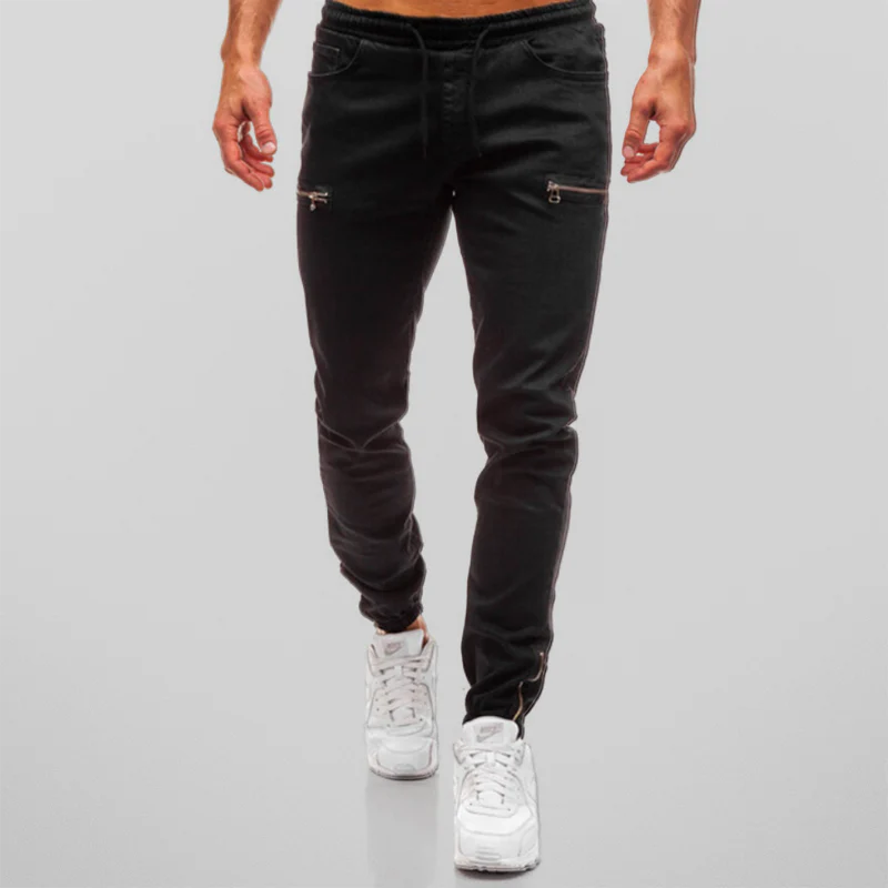 Jeans Heren - Jogger Fit met Elastische Taille en Rits | Urban
