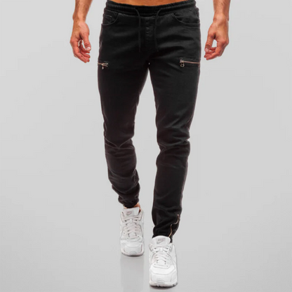 Jeans Heren - Jogger Fit met Elastische Taille en Rits | Urban