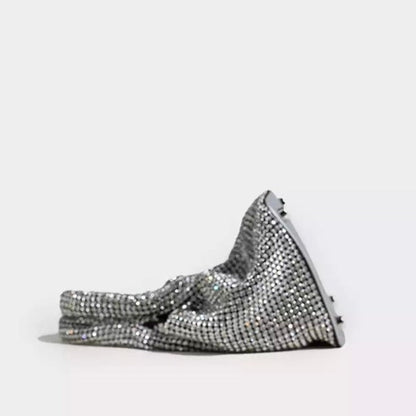 Tas Dames - Volledig Bedekte Strass Mini Bag met Dubbele Handgreep | Glamour