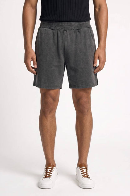 Korte Broek Heren - Casual | Elastische Taille Perfect voor Zomer — Donkergrijs