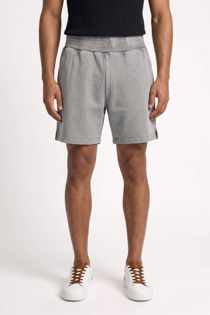 Korte Broek Heren - Casual | Elastische Taille Perfect voor Zomer — Lichtgrijs