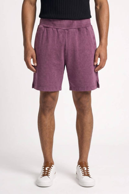 Korte Broek Heren - Casual | Elastische Taille Perfect voor Zomer — Paars