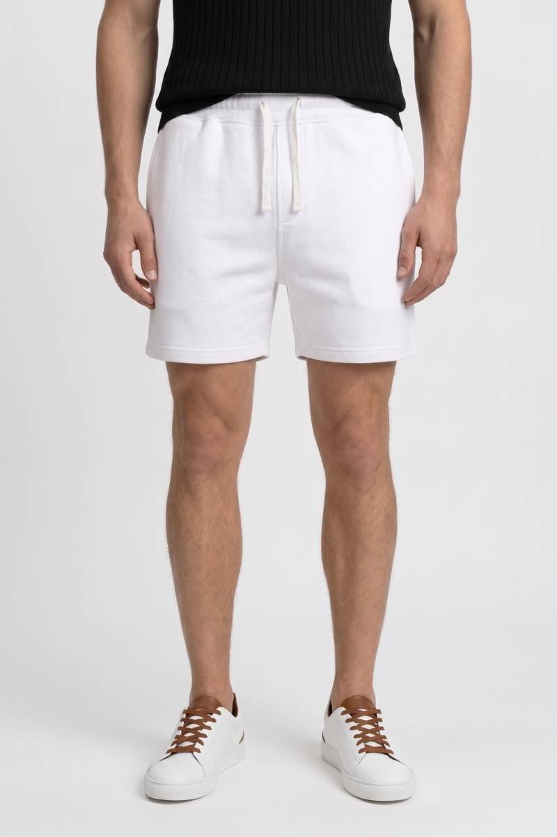 Korte Broek Heren - Casual | Elastische Trekkoord Pasvorm — Wit