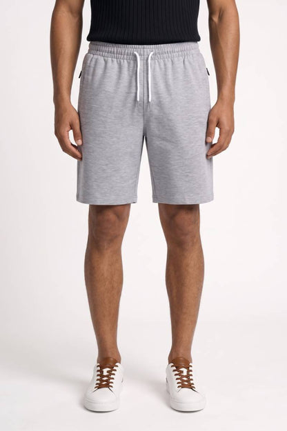 Korte Broek Heren - Comfortabel | Elastische Taille — Lichtgrijs