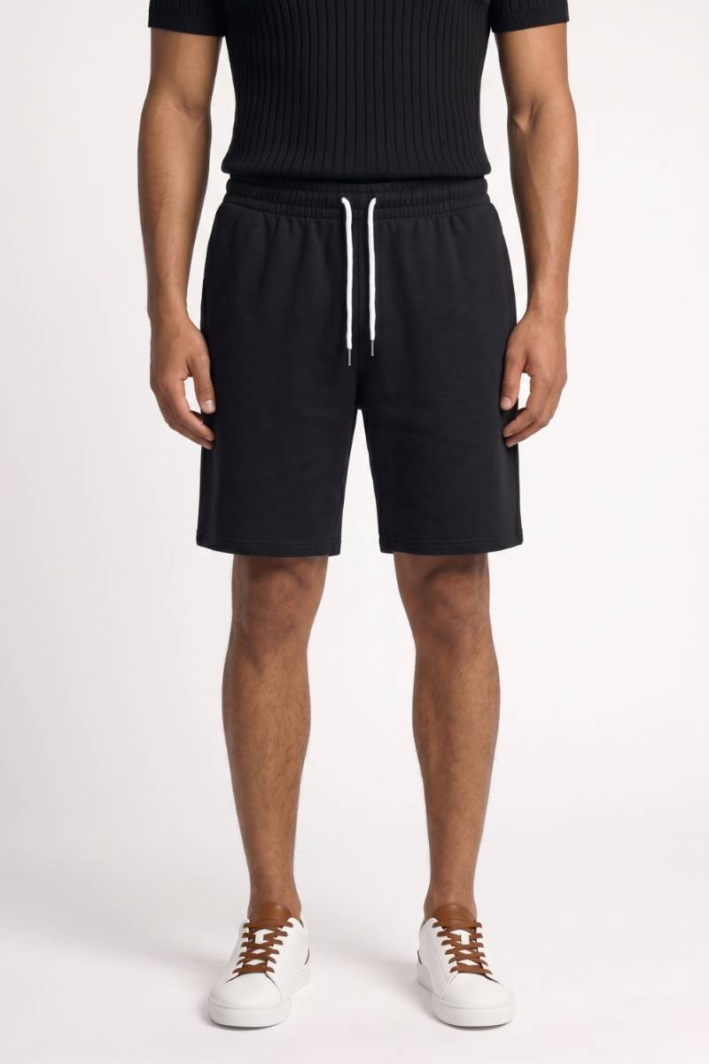 Korte Broek Heren - Comfortabel | Elastische Taille — Zwart