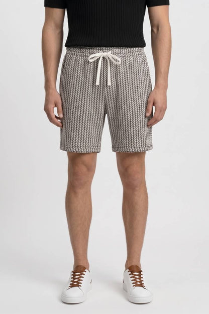 Korte Broek Heren - Geruit & Casual | Comfortabele Pasvorm — Geruit Grijs