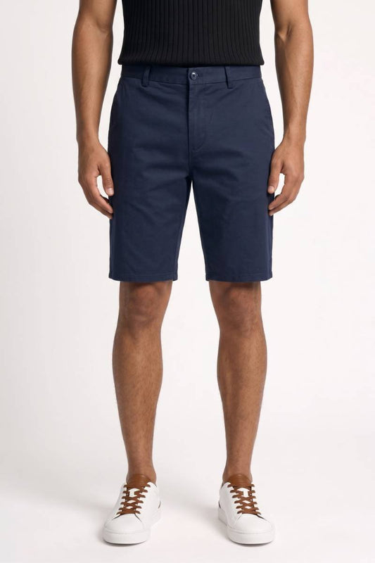 Korte Broek Heren - Klassiek | Getailleerde Pasvorm — Navy