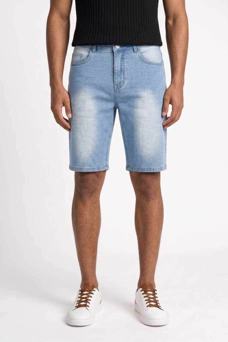 Korte Jeans Heren - Lichtblauw Gewassen | Comfortabele Pasvorm