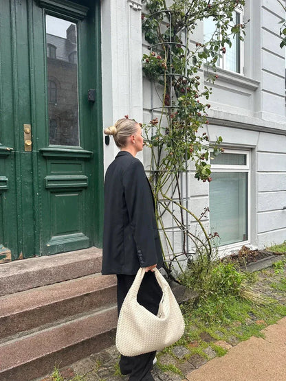 Tas Dames - Grote Gevlochten Hobo met Enkele Schouderriem | Casual