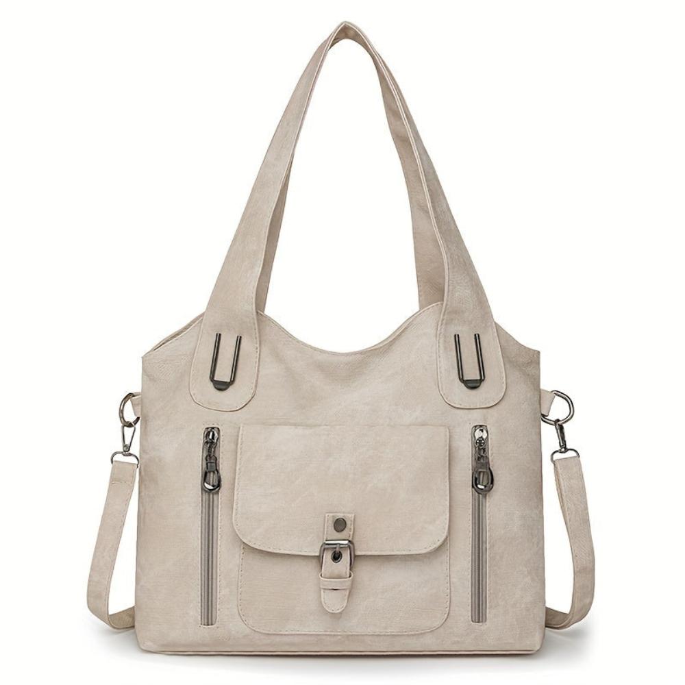 Tas Dames - Ruime Hobo met Meerdere Vakken en Frontklep | Casual