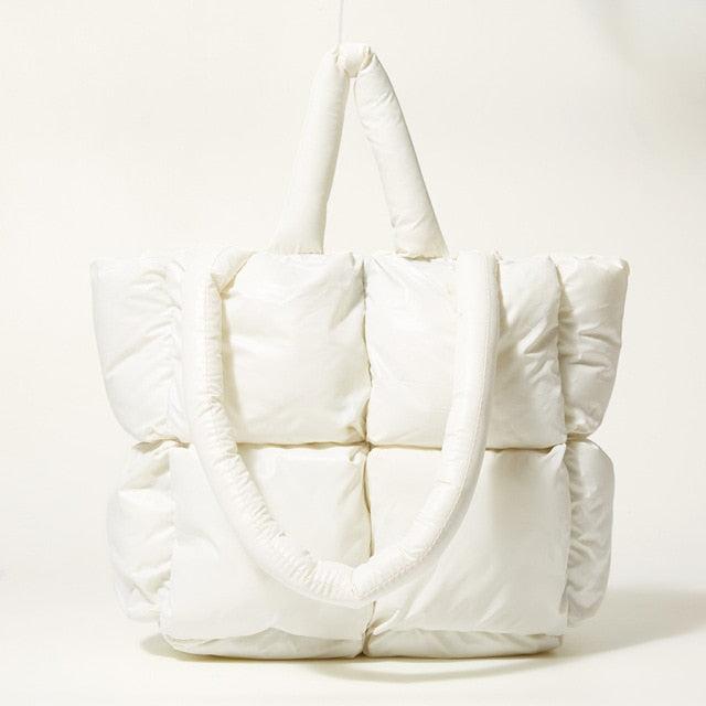 Tas Dames - Gewatteerde Tote met Gevuld Handvat en Puffer Panelen | Casual