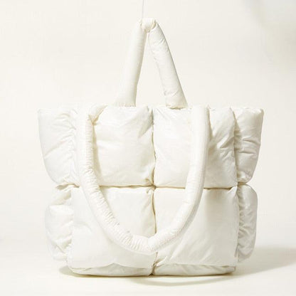 Tas Dames - Gewatteerde Tote met Gevuld Handvat en Puffer Panelen | Casual