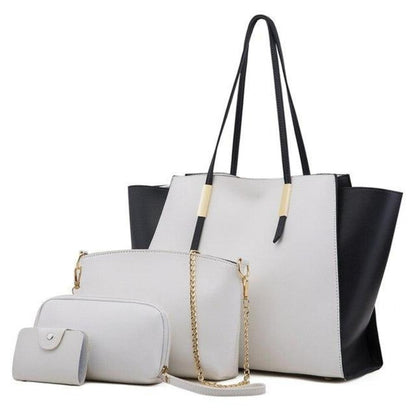Tas Dames - 4-Delige Set met Shopper, Crossbody en Clutch | Chic