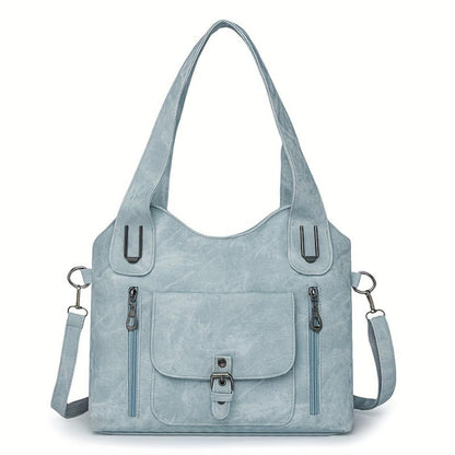 Tas Dames - Ruime Hobo met Meerdere Vakken en Frontklep | Casual