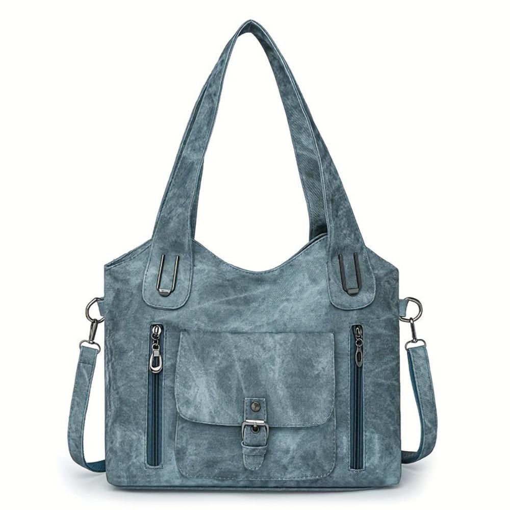 Tas Dames - Ruime Hobo met Meerdere Vakken en Frontklep | Casual