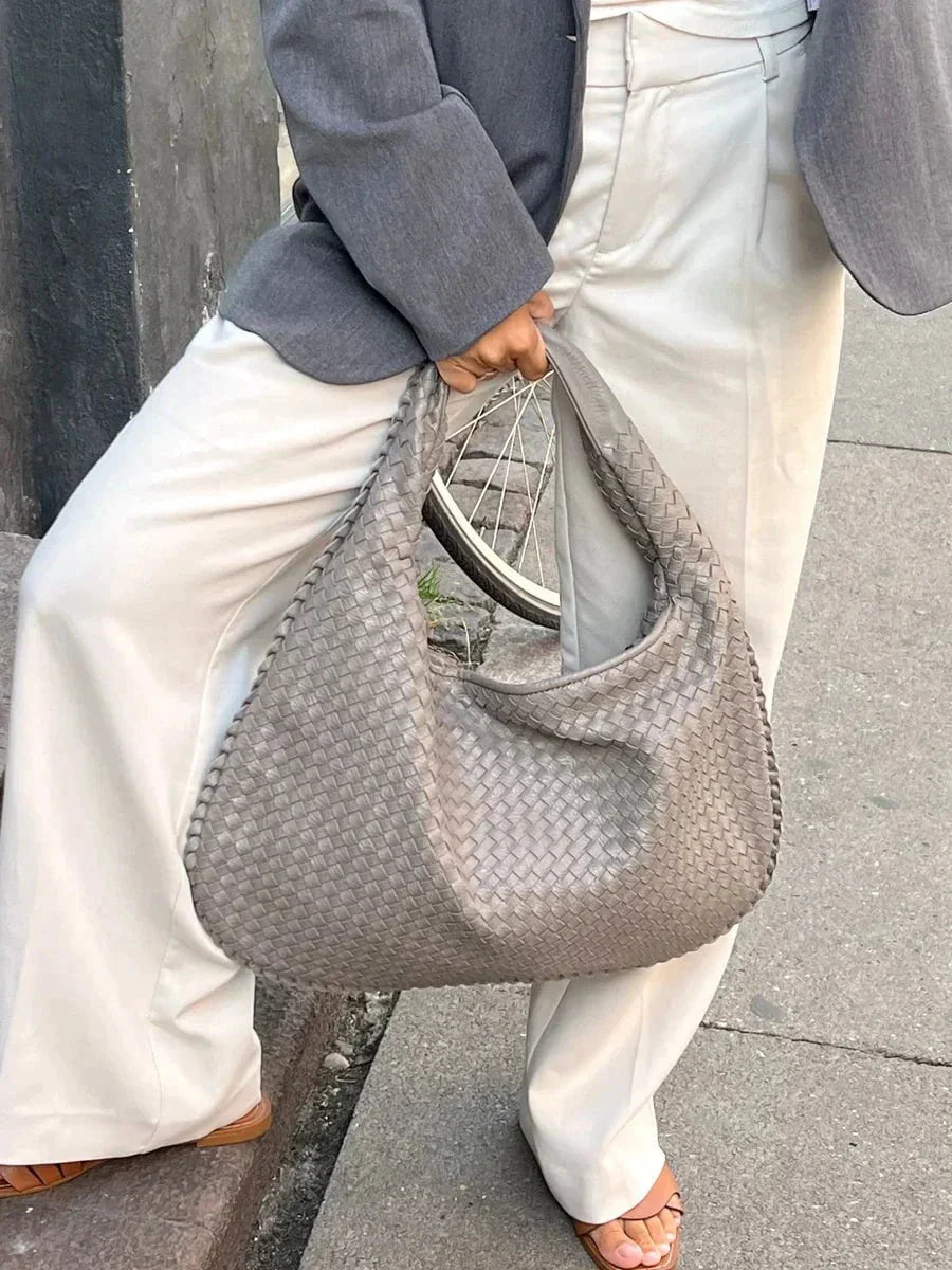 Tas Dames - Grote Gevlochten Hobo met Enkele Schouderriem | Casual