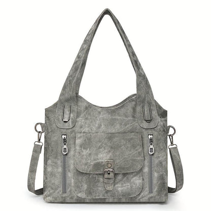 Tas Dames - Ruime Hobo met Meerdere Vakken en Frontklep | Casual