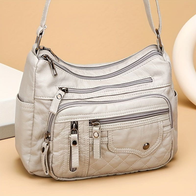 Tas Dames - Zachte Crossbody met Meerdere Vakken en Verstelbare Riem | Casual