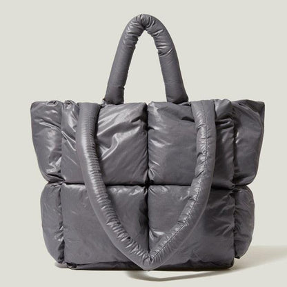 Tas Dames - Gewatteerde Tote met Gevuld Handvat en Puffer Panelen | Casual