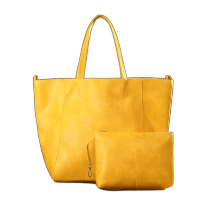 Tas Dames - Oversized Zachte Shopper met Ringdetail en Dubbele Riem | Casual