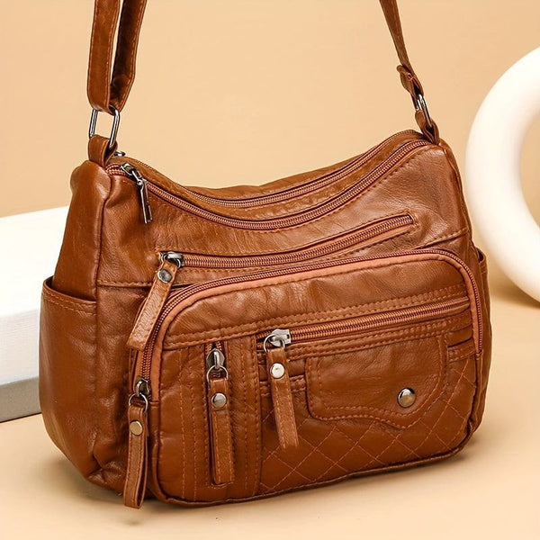 Tas Dames - Zachte Crossbody met Meerdere Vakken en Verstelbare Riem | Casual