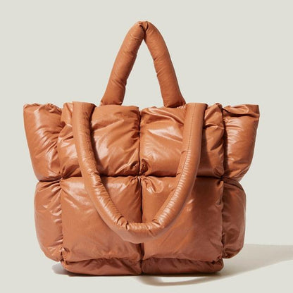 Tas Dames - Gewatteerde Tote met Gevuld Handvat en Puffer Panelen | Casual