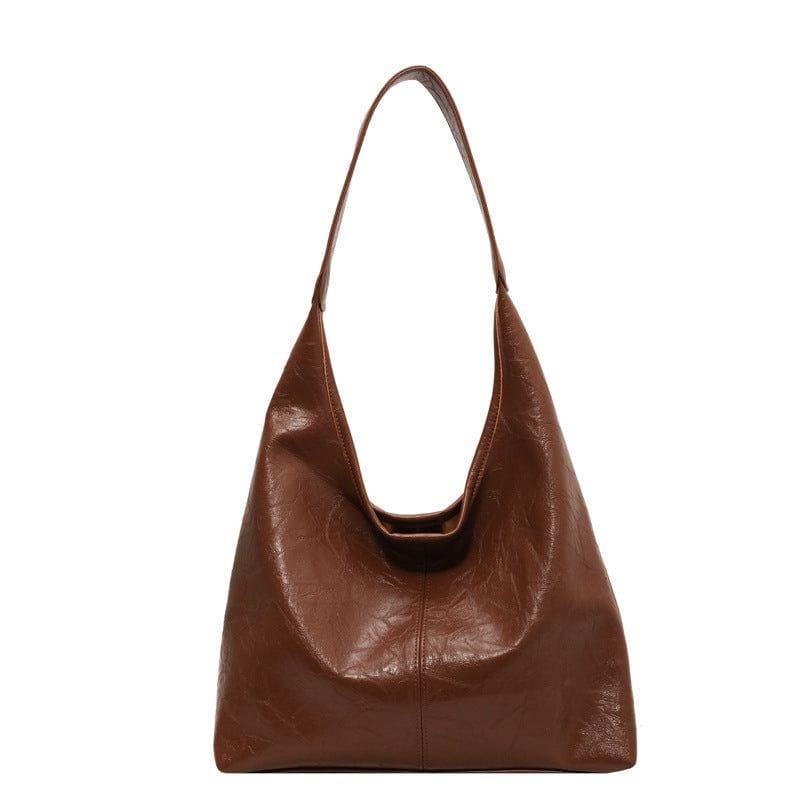 Tas Dames - Ruime Zachte Hobo met Enkele Schouderriem en Naaddetail | Casual