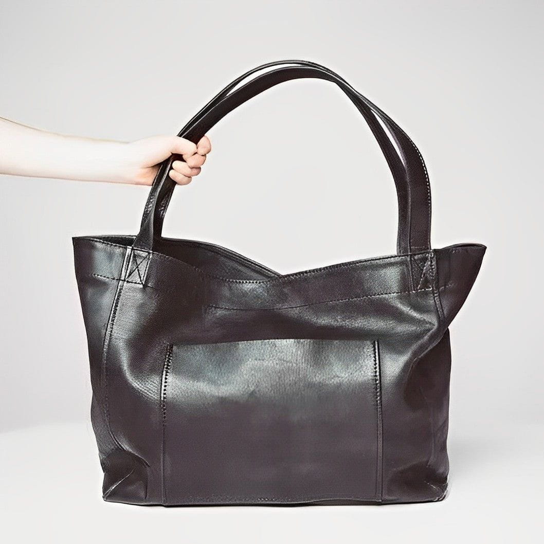 Tas Dames - Grote Shopper met Voorvak en Dubbele Schouderhengsels | Casual