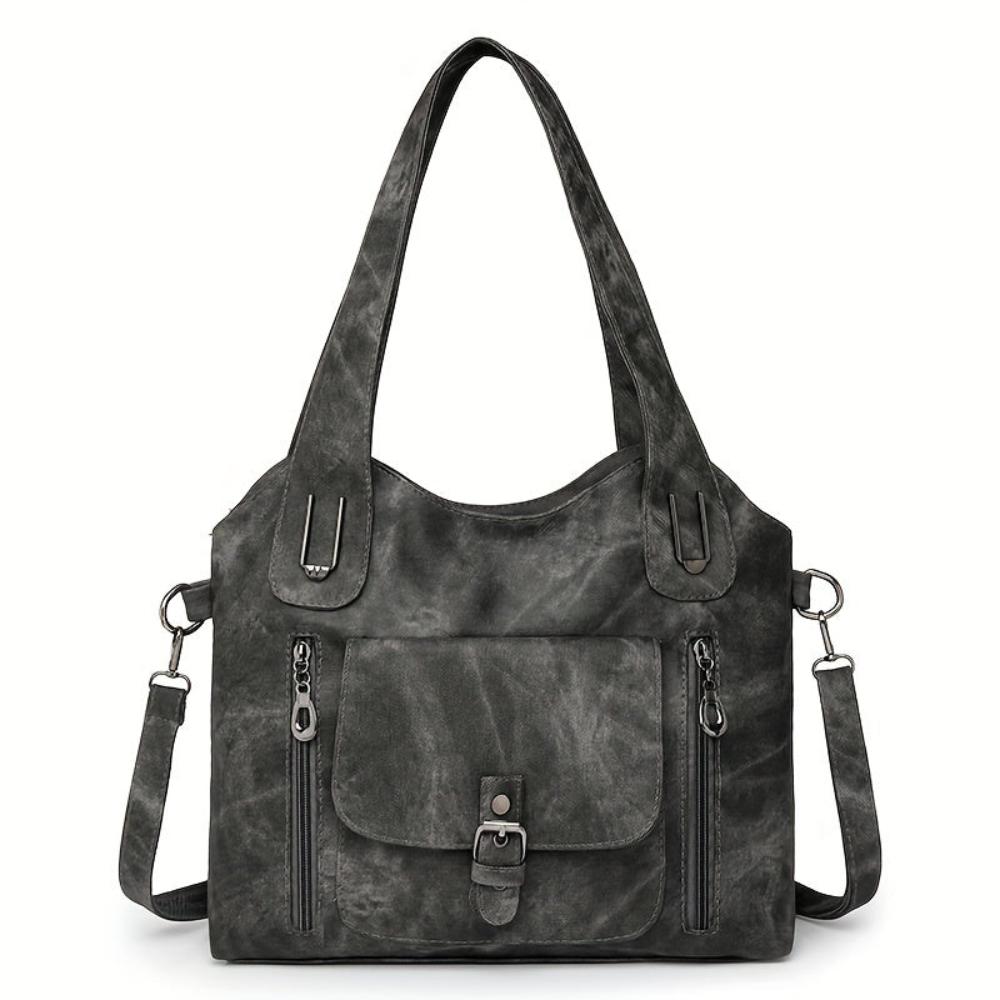Tas Dames - Ruime Hobo met Meerdere Vakken en Frontklep | Casual