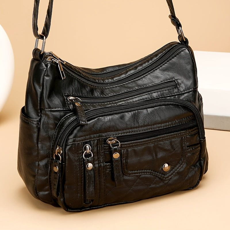 Tas Dames - Zachte Crossbody met Meerdere Vakken en Verstelbare Riem | Casual