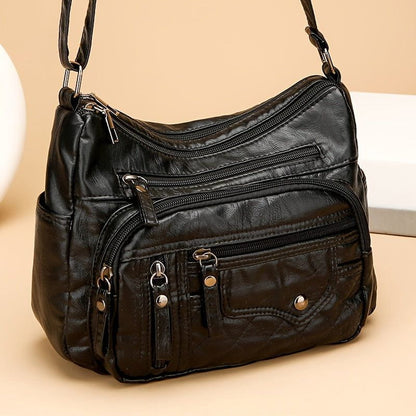 Tas Dames - Zachte Crossbody met Meerdere Vakken en Verstelbare Riem | Casual