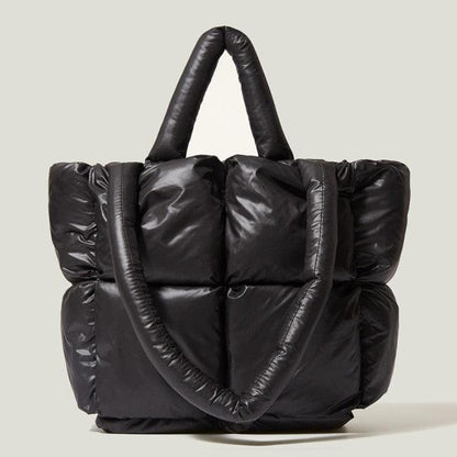 Tas Dames - Gewatteerde Tote met Gevuld Handvat en Puffer Panelen | Casual