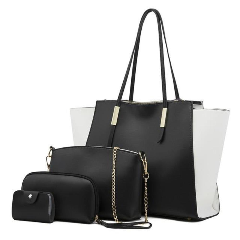 Tas Dames - 4-Delige Set met Shopper, Crossbody en Clutch | Chic
