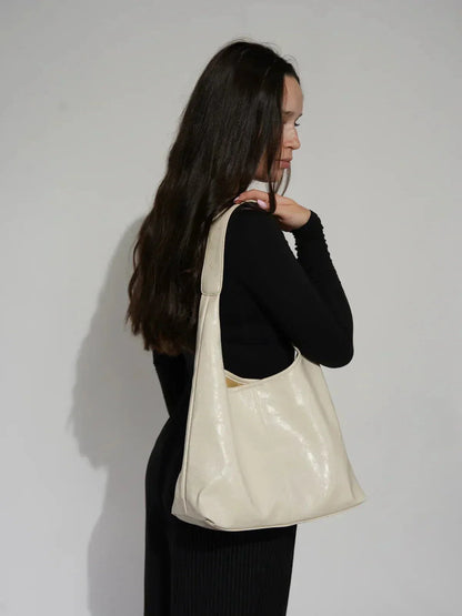 Tas Dames - Ruime Hobo met Open Top en Enkele Schouderband | Chique