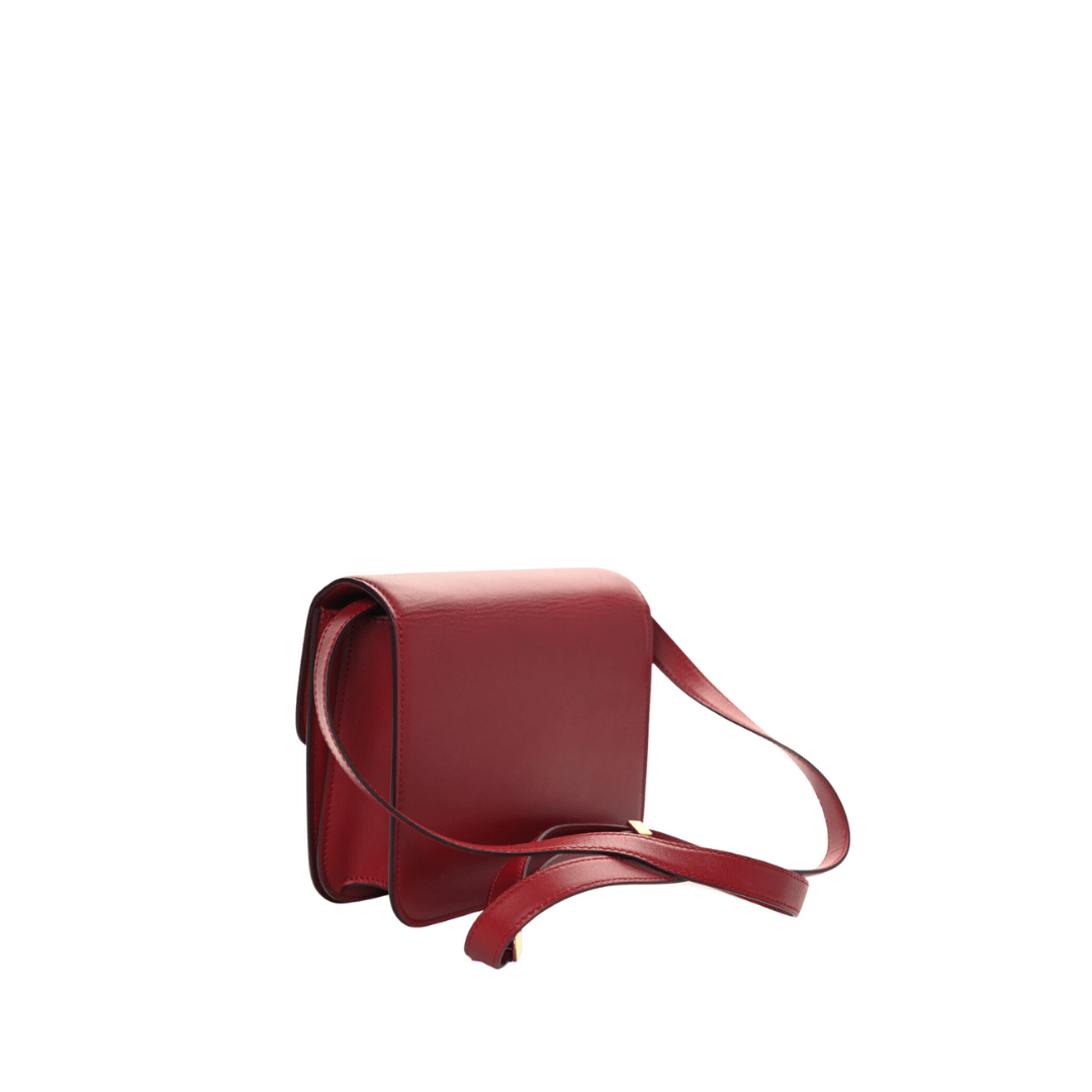 Tas Dames - Compacte Crossbody met Klepje en Goudkleurig Slot | Chique