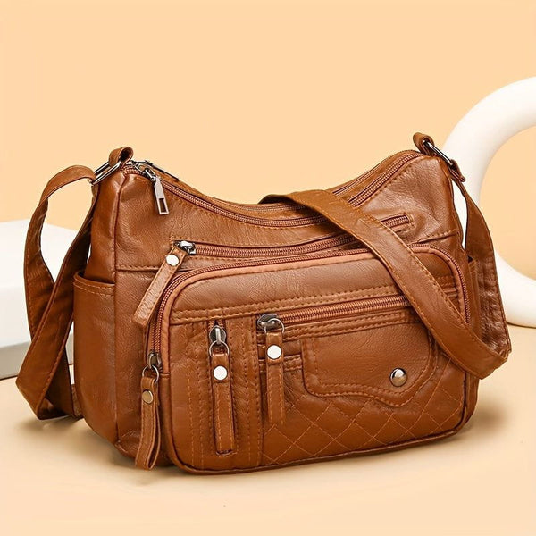 Tas Dames - Zachte Crossbody met Meerdere Vakken en Verstelbare Riem | Casual