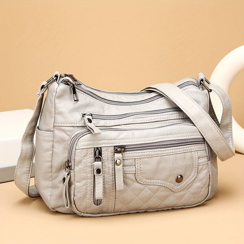 Tas Dames - Zachte Crossbody met Meerdere Vakken en Verstelbare Riem | Casual