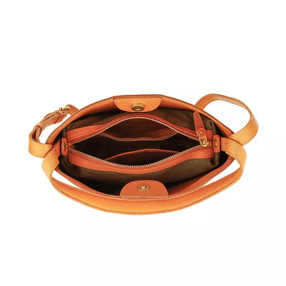 Tas Dames - Minimalistische Bucket Tas met Lange Band en Gouden Detail | Chic