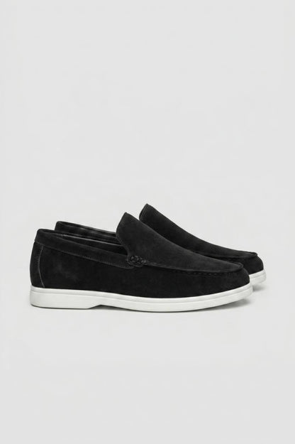 Loafers Heren - Casual | Instappers met Witte Zool — Zwart